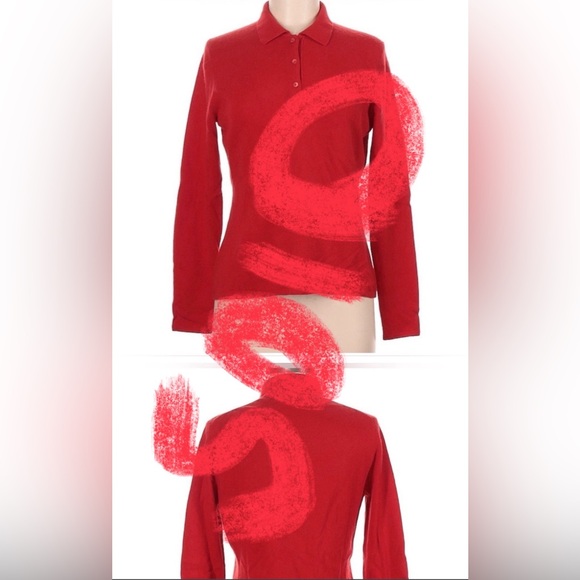 Saks Fifth Avenue Sweaters Red 100%Cashmere NO FOR SALE - Picture 1 of 9